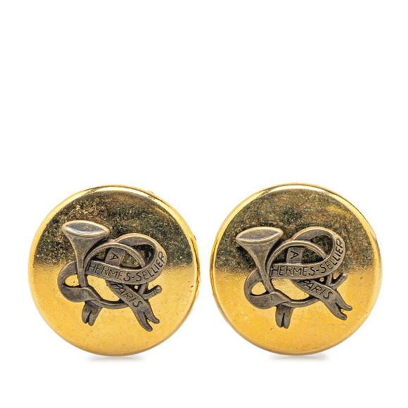 Hermès Gold Gold Plated earring - Picture 1 of 4